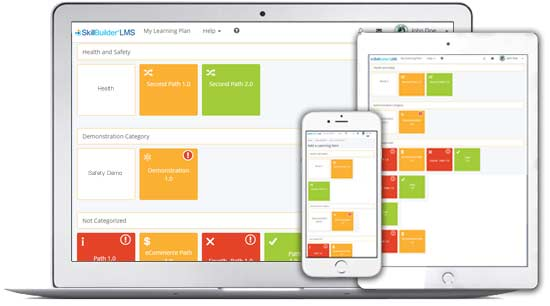 screenshot of SkillBuilder LMS